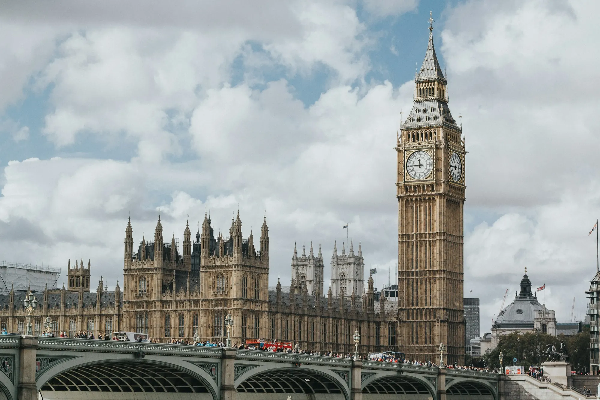 The Houses of Parliament and Big Ben beside the Thames